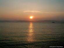 закат на побережье Японского моря, Приморский край, автор фото: Петр Шаров